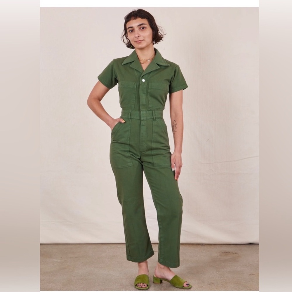 Big Bud Press Medium Green Shortsleeve Jumpsuit